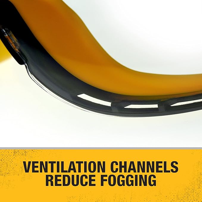 DEWALT DPG82-11 Concealer Clear Anti-Fog Dual Mold Safety Goggle