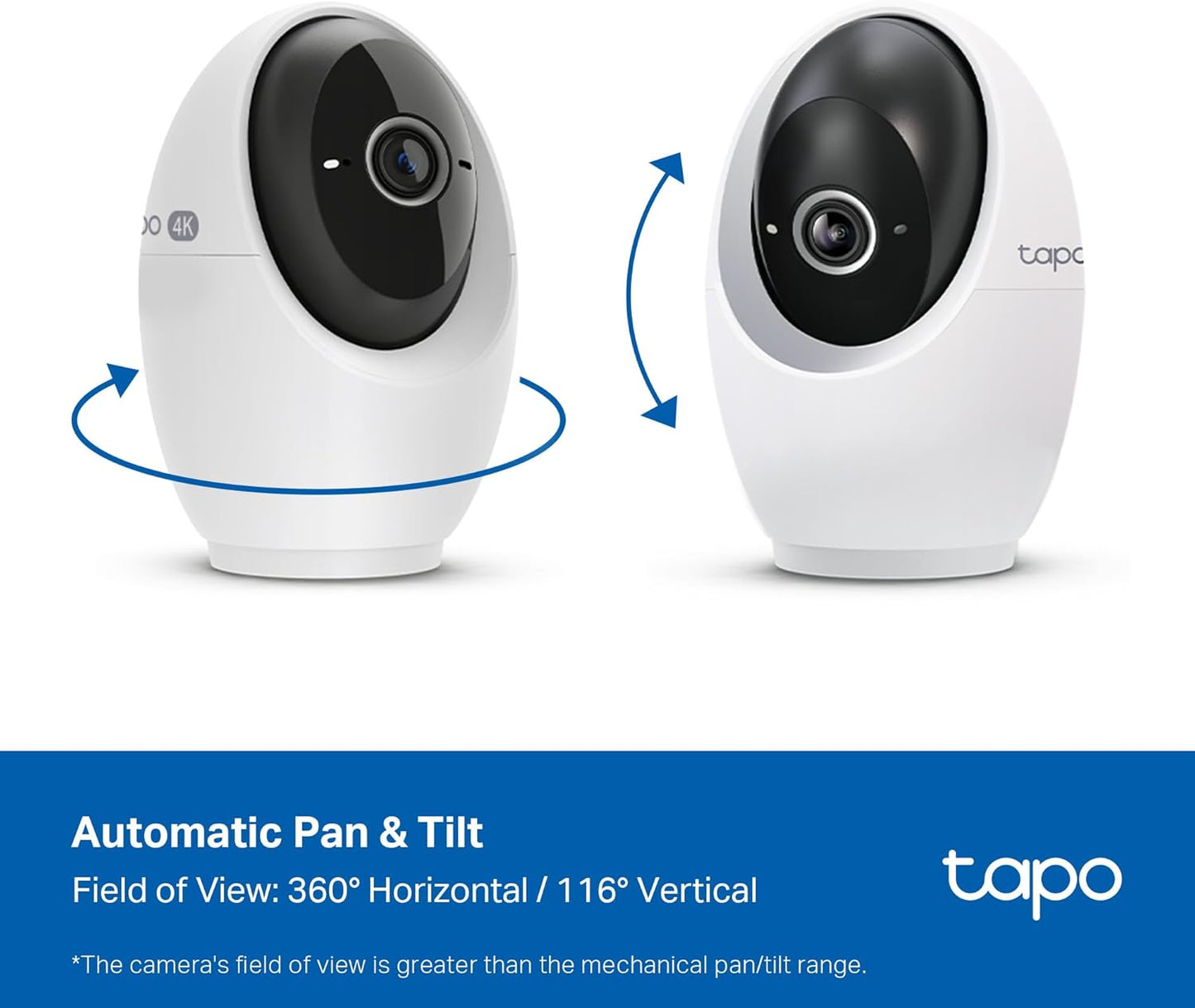 Tapo C260 4K Indoor Pan/Tilt Wired Security Camera