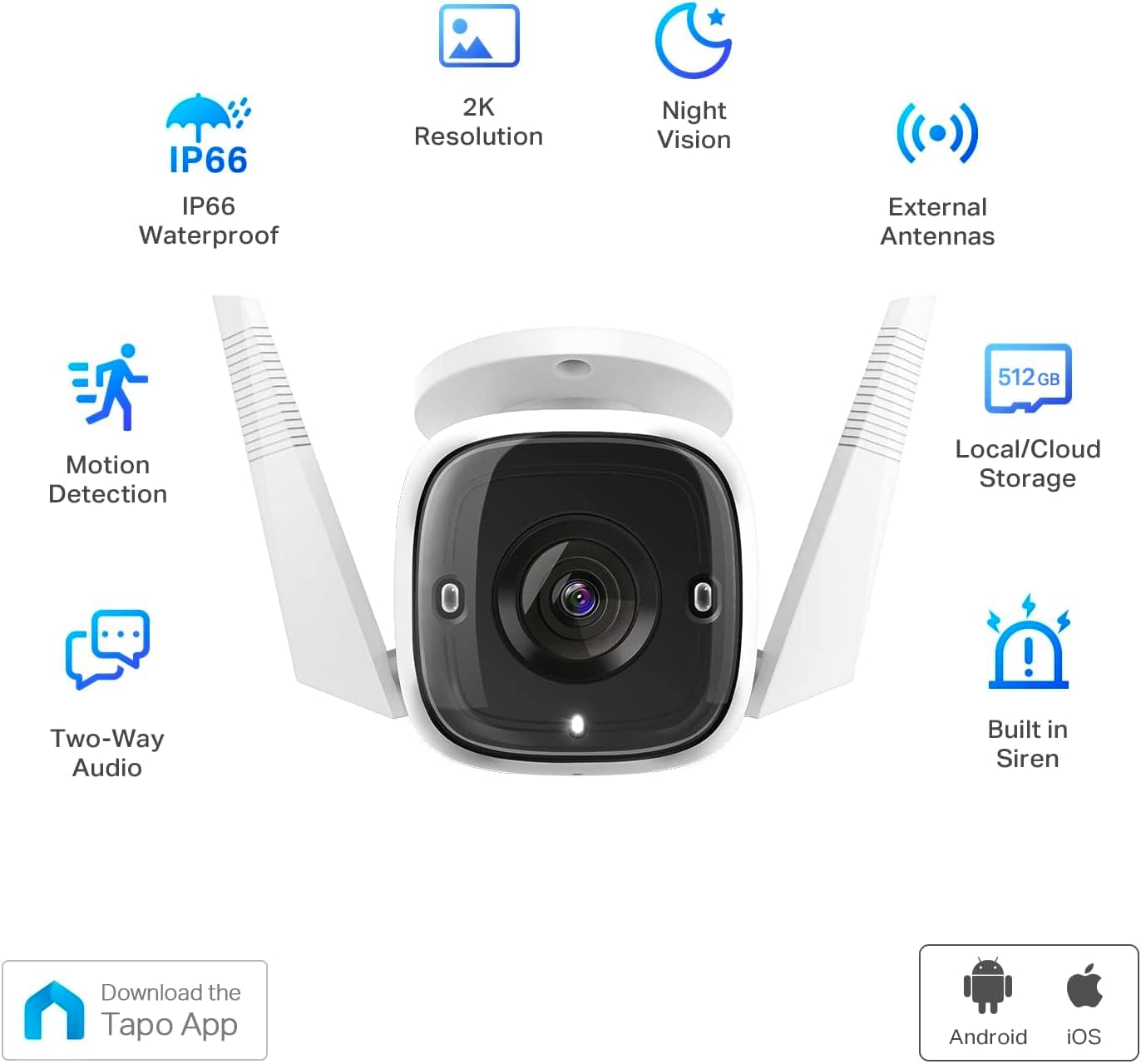 Tapo C310 2K Security Camera Outdoor Wired