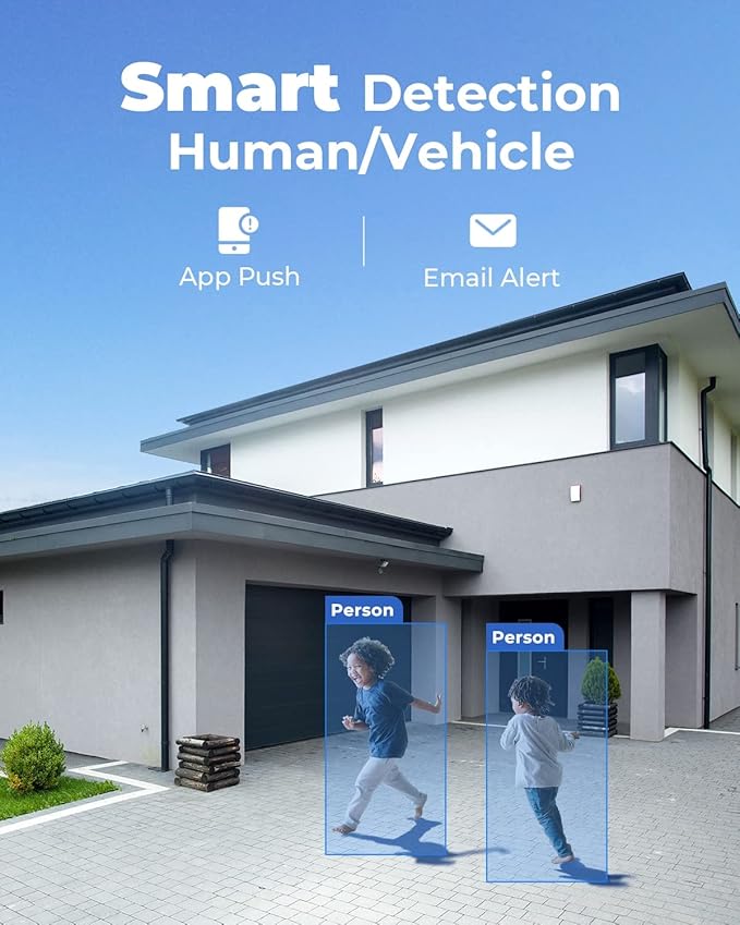 REOLINK 4K Security Camera System, 4pcs H.265