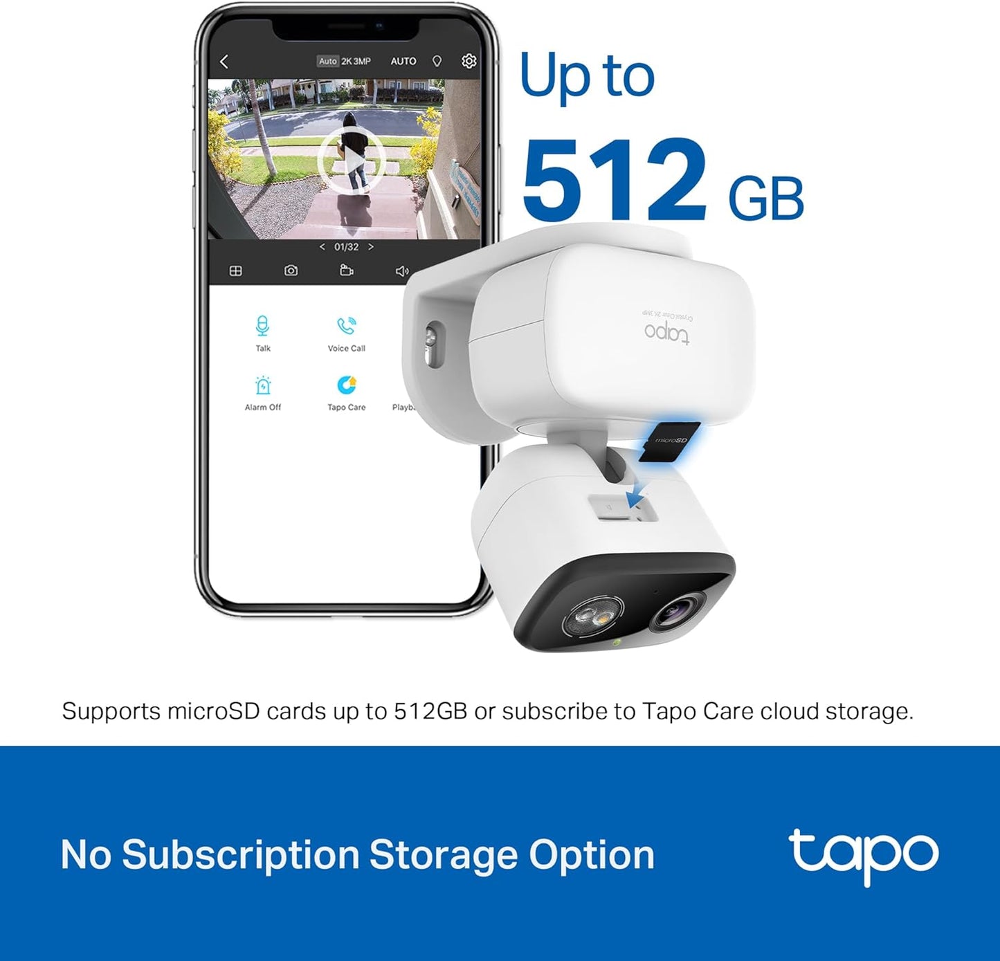 Tapo C216 2K Indoor/Outdoor Pan/Tilt Wired Security Camera