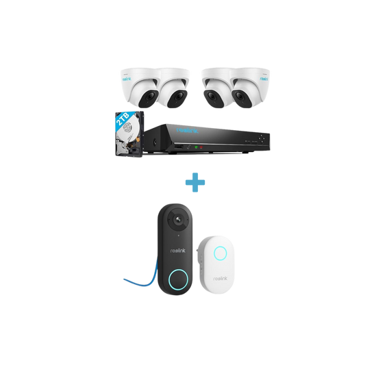 REOLINK 4K PoE Security Camera System, 4pcs