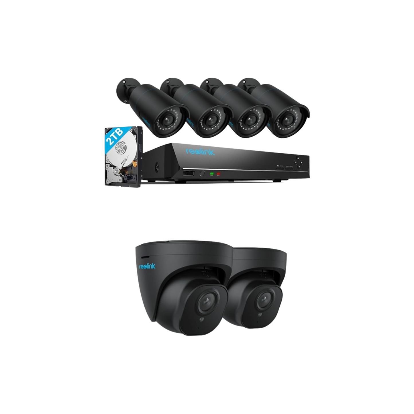 Reolink 5MP PoE Security Camera System, 6PCS bundle